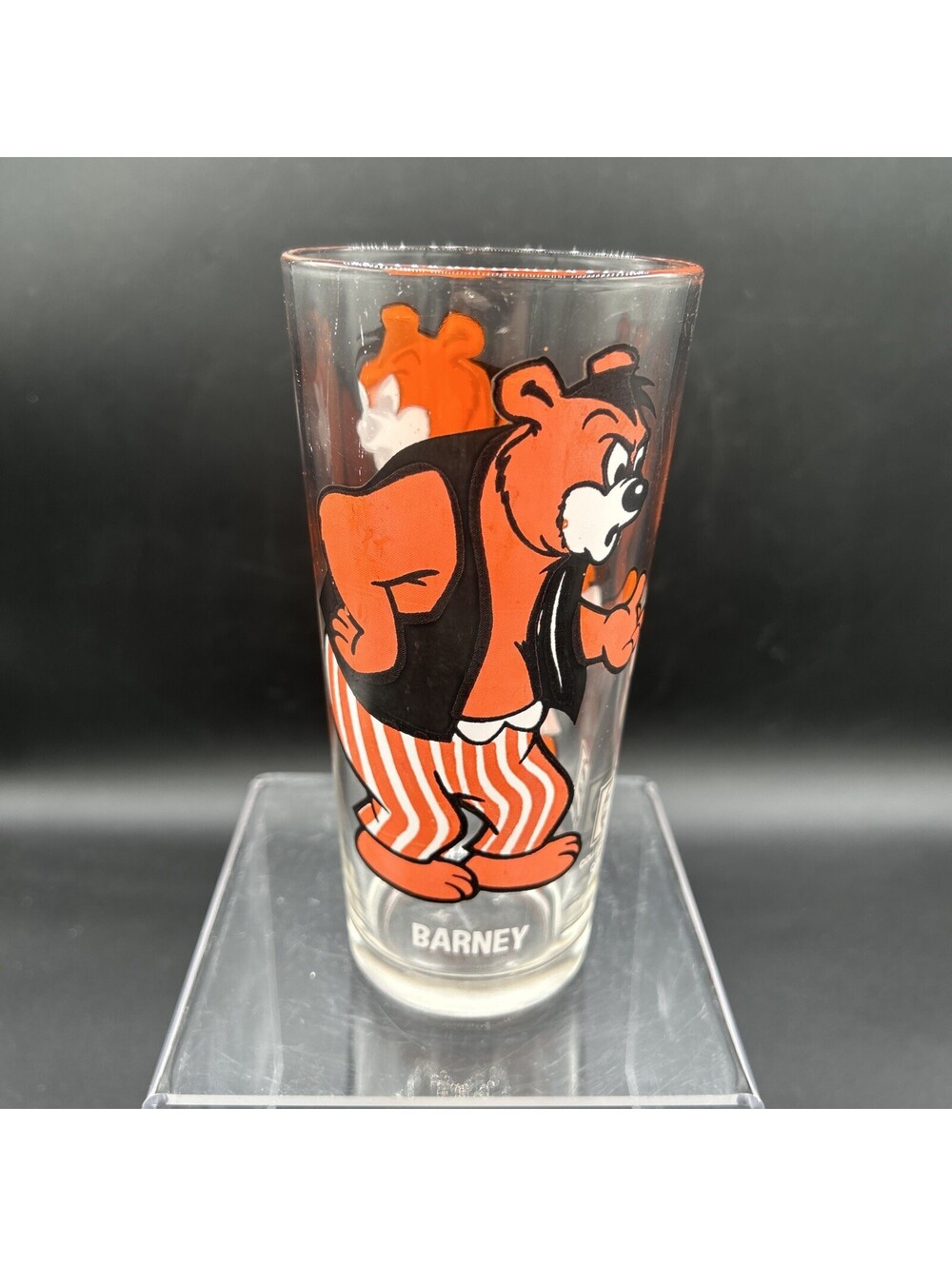 Vintage 1975 BARNEY Tom & Jerry Pepsi Glass Collector Series Looney Tunes Glass